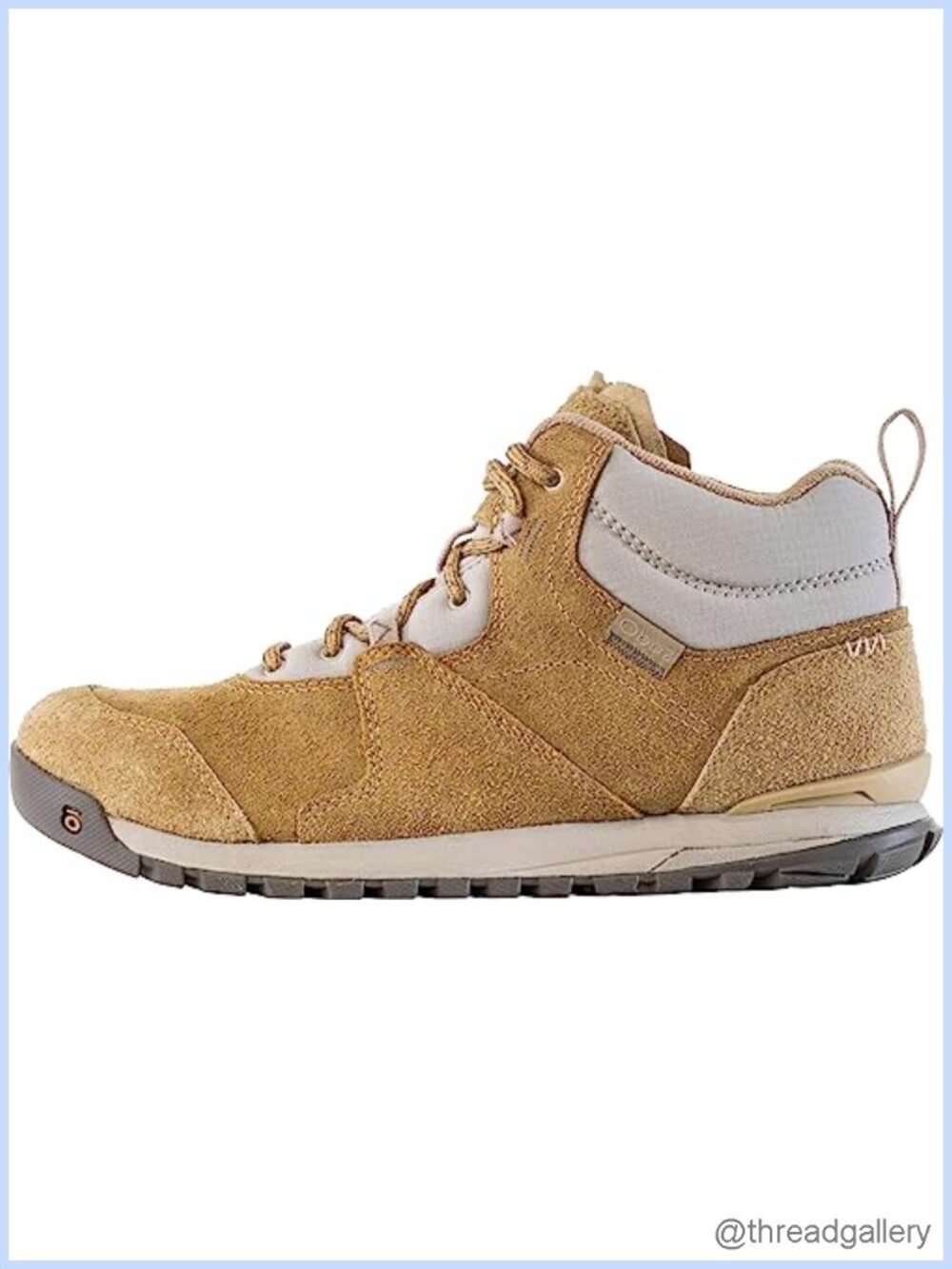 Oboz Emma Mid Hiking Boots Suede Leather Mesh Outdoor